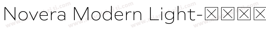 Novera Modern Light字体转换